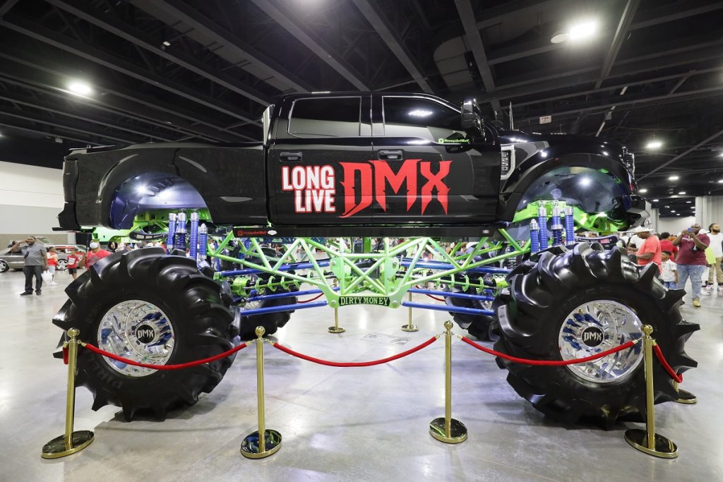 DMX hearse on a monster truck