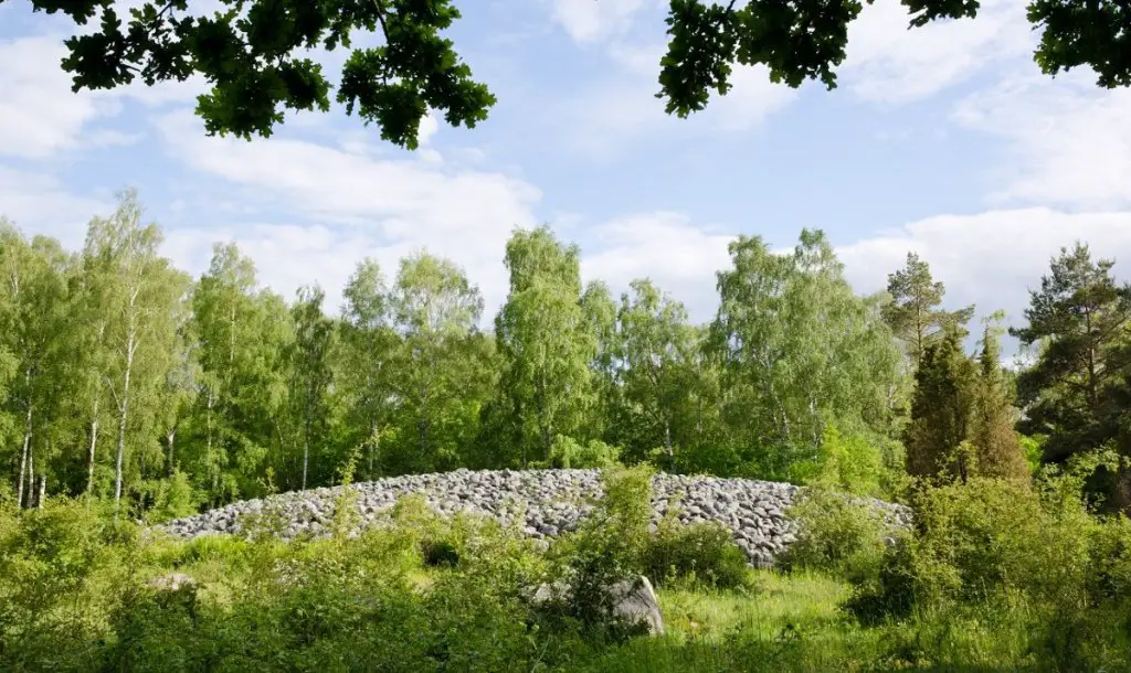 Green cemetery