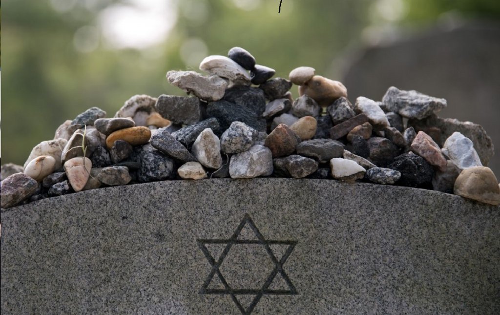 Stone on a Jewish grave