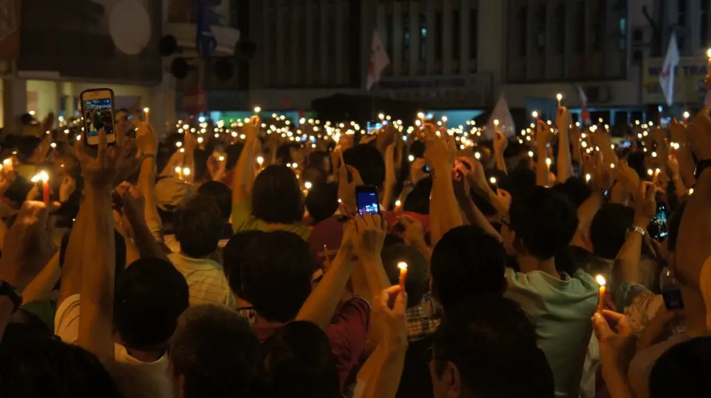 Candlelight vigil