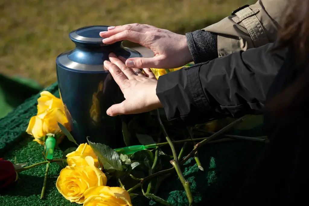 Cremation with burial